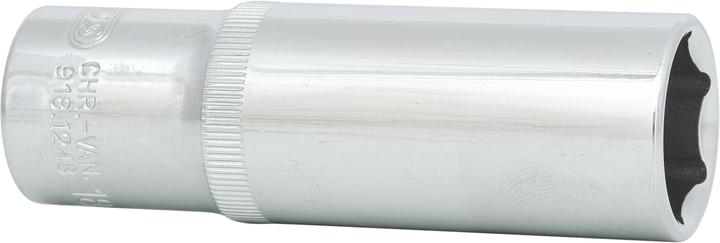Produktbild KS Tools 1/2" CHROMEplus Sechskant-Stecknuss lang (18 mm)