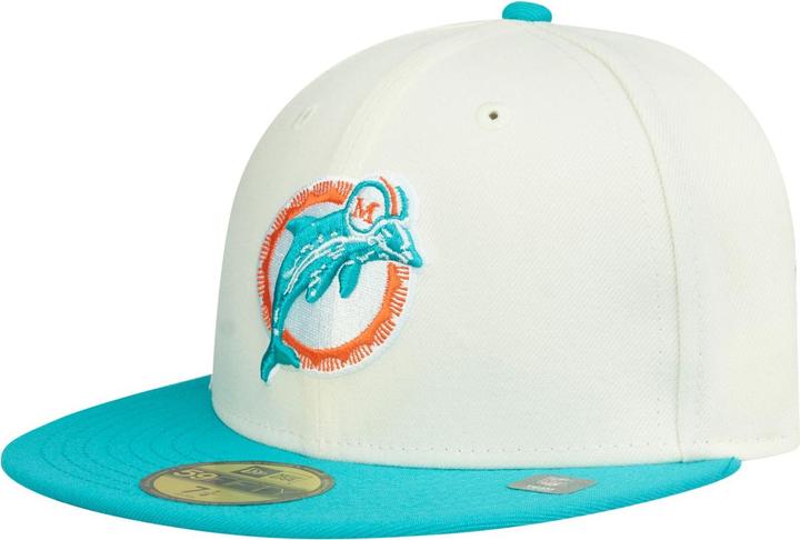 Image du produit New Era 59Fifty Fitted Cap - Throwback Miami Dolphins (7 1/4)