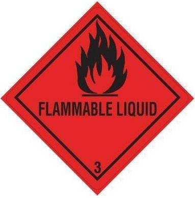 Produktbild Rademacher Versandetikett DR653S1010 Kl.3 Flammable 100x100mm 500St.