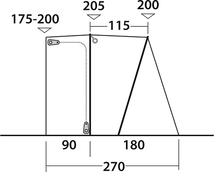 Actual product image Outwell San Diego (Awning, 11.20 kg)