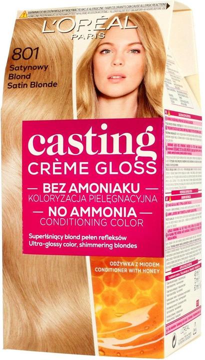 L'Oréal Paris Cream Gloss Color cream no. 801 Satin For blonde hair (801 Satin Blonde)