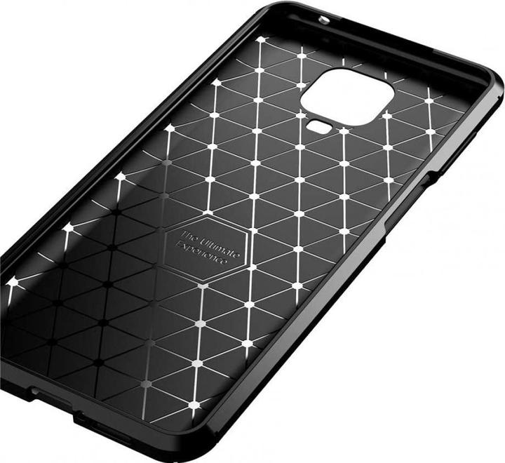 Actual product image Screenguard Xiaomi Redmi Note 9 Pro Cover Carbon Design TPU Case (Xiaomi Redmi Note 9 Pro)
