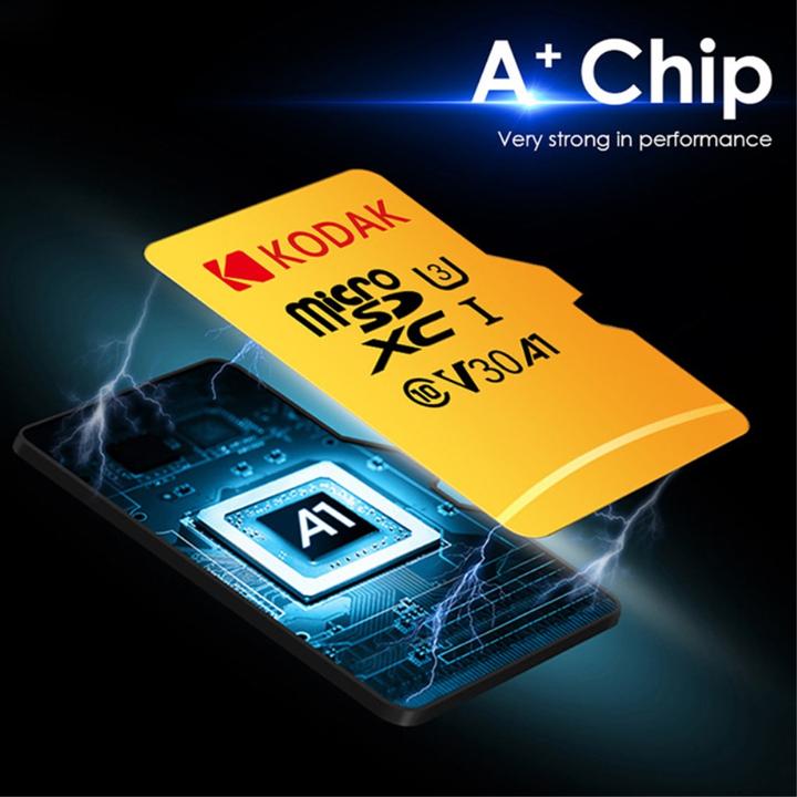 Actual product image Kodak mSD 128GB UHS-I U3/V30/A1 w/a (128 GB, microSDXC, U3, UHS-I)