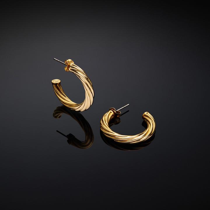Actual product image Chiara Ferragni Bold Hoop Ohrringe (Brass)
