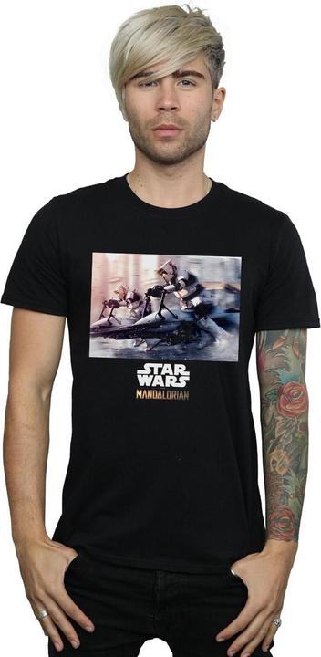 Actual product image Star Wars Mens The Mandalorian Scout Troopers T-Shirt (XXL)