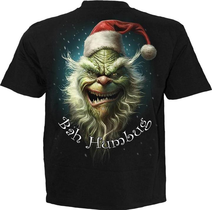 Actual product image Spiral Unisex Adult Bah Humbug T-Shirt (S)