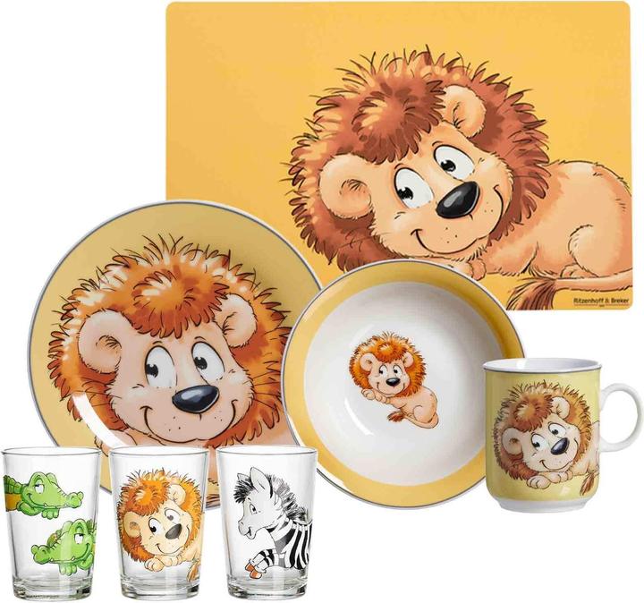 Immagine prodotto Ritzenhoff & Breker Geschirr-Set mit Kinderbecher Happy Zoo Löwe