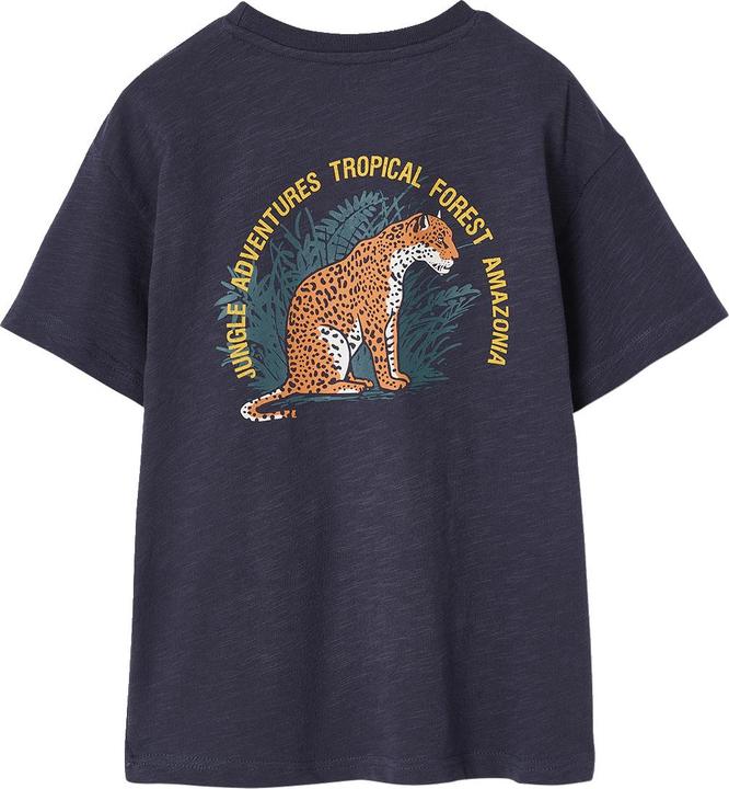 Actual product image Vertbaudet Jungen T-Shirt mit Tiger vorn und hinten, Recycling-Baumwolle (128)
