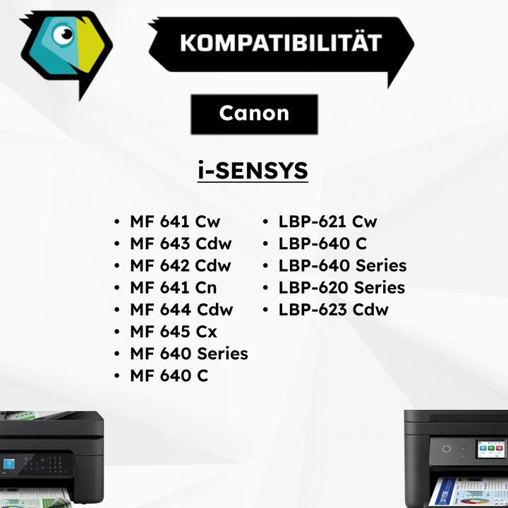 Image du produit Inkadoo Toner compatible avec Canon 3025C002 / 054H toner, jaune jaune (Y)