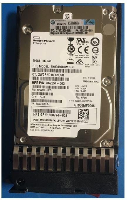 Immagine prodotto HPE HDD 900GB 12G 15K SFF SAS (0.90 TB, 2.5")