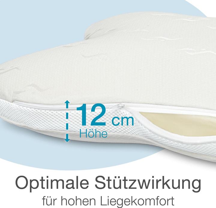 Image du produit Bestschlaf Visko-Schmetterlings-Kissen (52 x 62 cm)