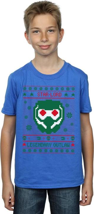 Immagine prodotto Guardians Of The Galaxy Vol. 2 Star Lord Fair Isle Maglietta Ragazzi (152, 158)