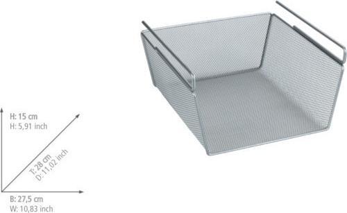 Actual product image Wenko Shelf hanging basket (1 x, 28 x 28 x 14 cm)
