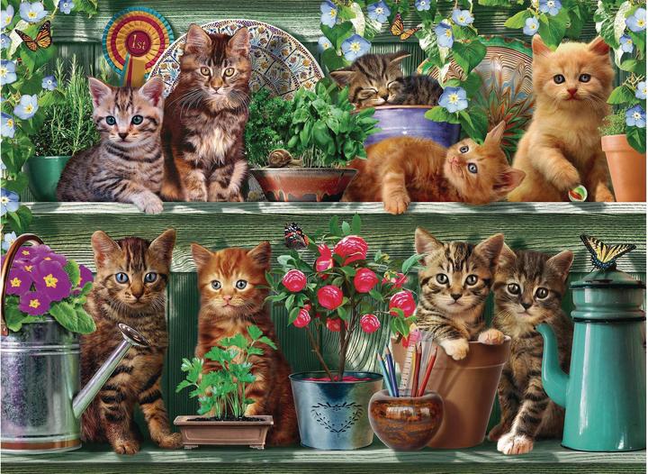 Produktbild Ravensburger Katzen im Regal (500 Teile)