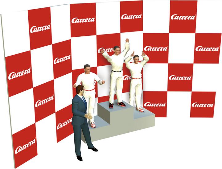 Actual product image Carrera Winners podium with figures
