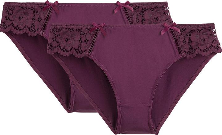 Image du produit La Redoute Collections Lot de 2 slips Signature Girofle (42, lot de 2)