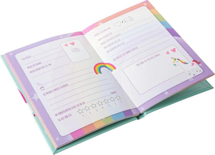 Actual product image Goldbuch Kindergarten Friends Book Unicorn Rainbow (2021)