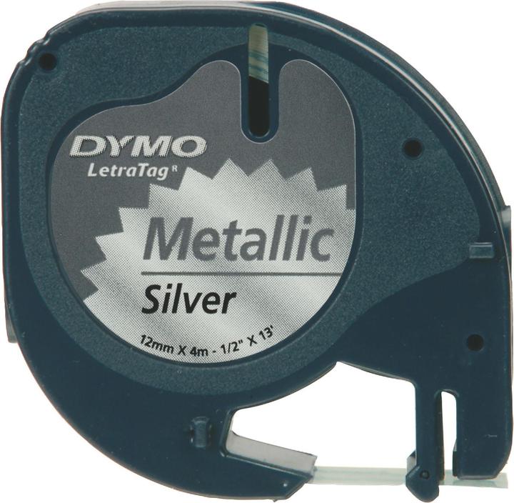 Produktbild Dymo Metallband schwarz auf silber (1.20 cm, Schwarz)