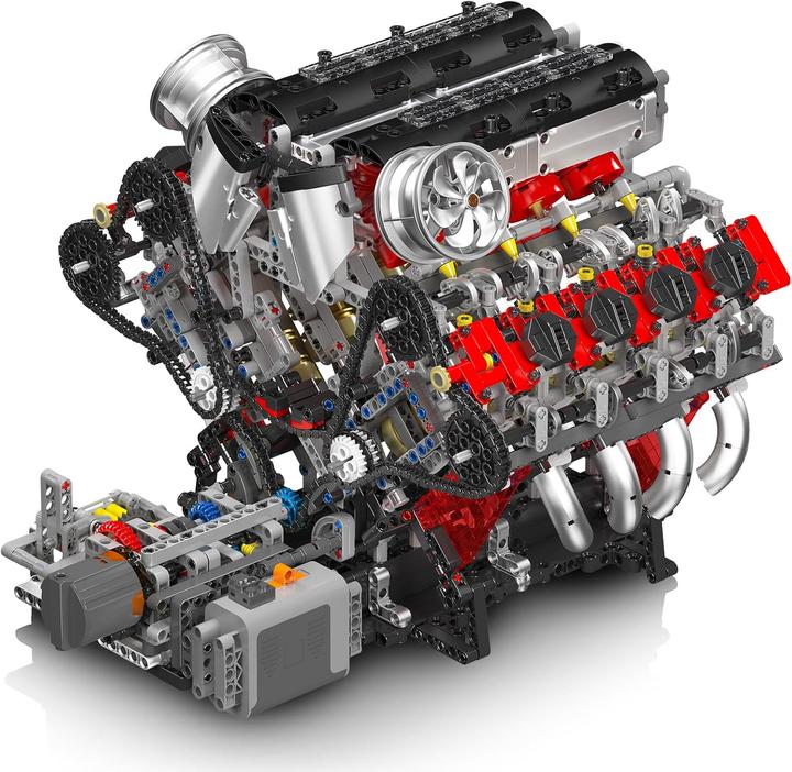 Actual product image Mould King F488 V8 engine