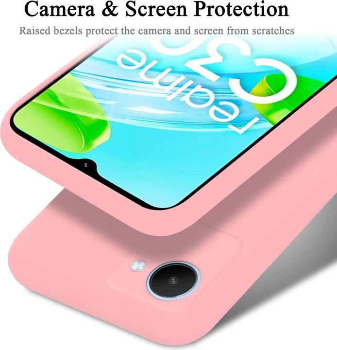 Produktbild Cadorabo TPU Liquid Silicone Case Hülle für Realme C30 / Narzo 50i PRIME (Realme Narzo 50i Prime, Nokia C30)