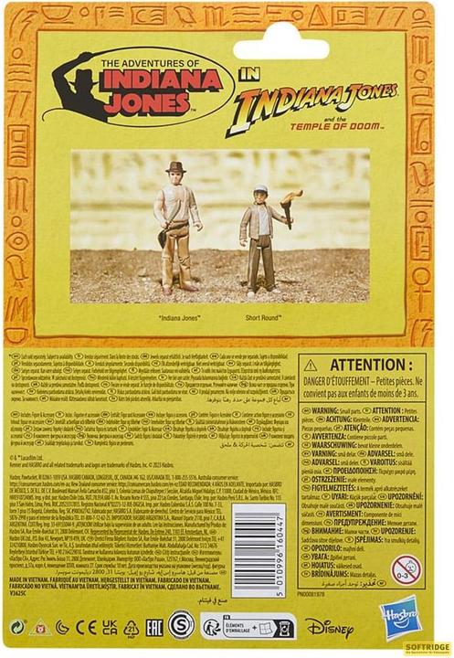 Actual product image Hasbro Indiana Jones Retro Collection figurine Short Round (Temple maudit) 10 cm