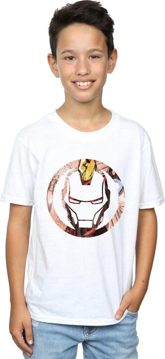 Immagine prodotto Iron Man Montage Symbol Maglietta Ragazzi (140, 146)