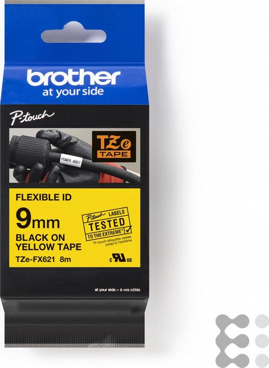 Produktbild Brother TZe-FX621 (0.90 cm, Schwarz)