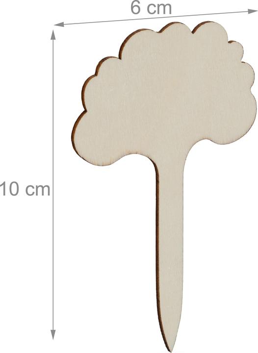 Produktbild Relaxdays 100x Pflanzenstecker (20 cm, 6 cm)