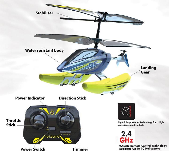 Actual product image Silverlit Aqua Blaze helicopter