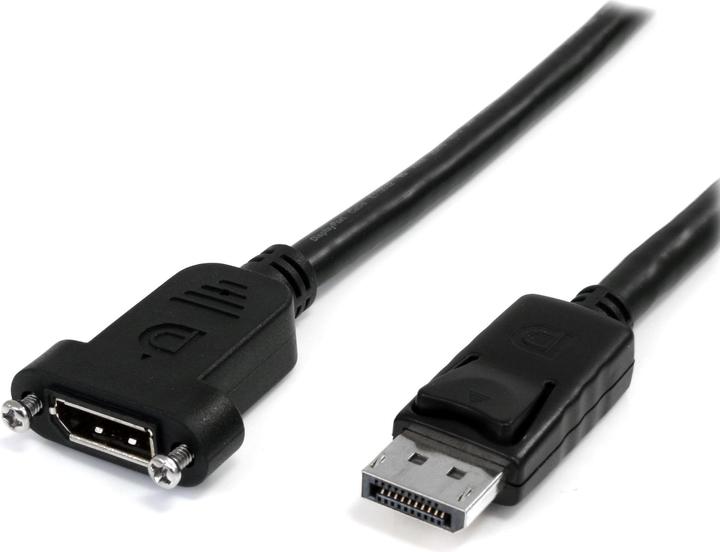 Actual product image StarTech .com 3 ft 20 pin DisplayPort Extension Panel Mount Cable (0.90 m, DisplayPort)