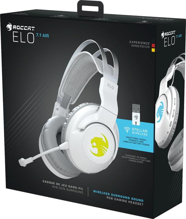 Actual product image Roccat Elo 7.1 Air wireless headphones | White (Wireless)