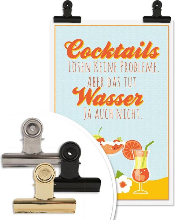 Image du produit Trenddeko Les cocktails ne résolvent pas les problèmes... (70 x 100 cm)