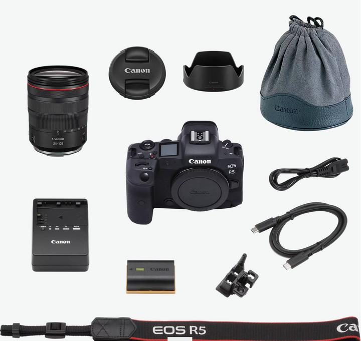 Immagine prodotto Canon EOS R5 Kit (24 - 105 mm, 45 Mpx, Full frame / FX)