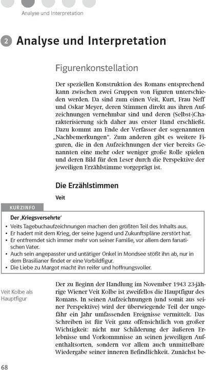 Produktbild Lektürehilfen Arno Geiger 'Unter der Drachenwand' (Deutsch, Kaltenbach, Elisabeth, 2021)