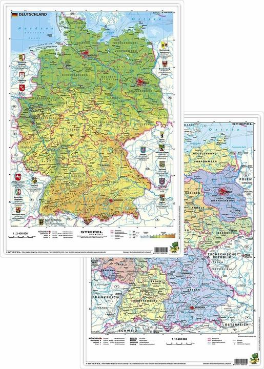 Produktbild Deutschland phys./polit.,DUO-Schreibunt