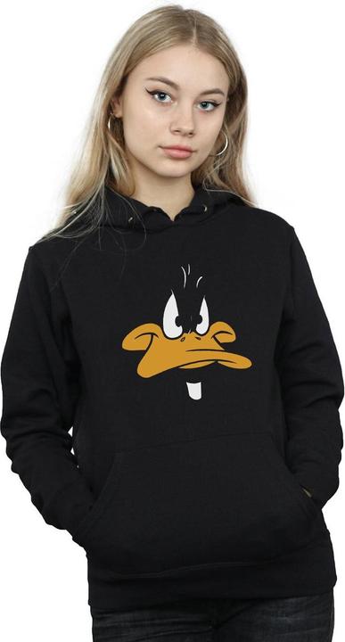 Actual product image Looney Tunes Womens/Ladies Daffy Duck Big Face Hoodie (S)
