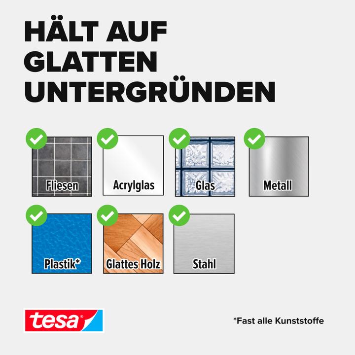 Produktbild tesa Montageband für Glas, doppelseitiges Montageklebeband (19 mm)