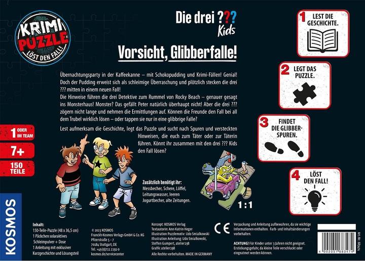 Immagine prodotto Kosmos Puzzle del mistero: I tre bambini - Attenzione, trappola di goo! (150 pezzi)