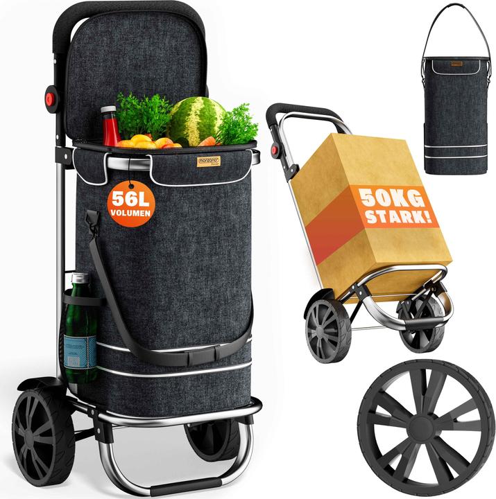 Image du produit Monzana Chariot de courses 2 en 1