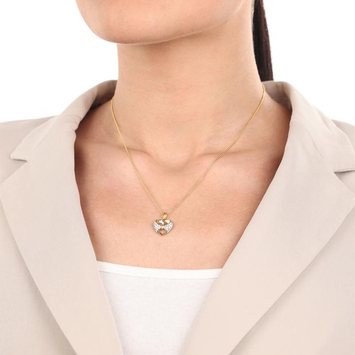 Produktbild Amor Anhänger für Damen, 925 Sterling Silber, Zirkonia synth. | Herz (Silber 925)