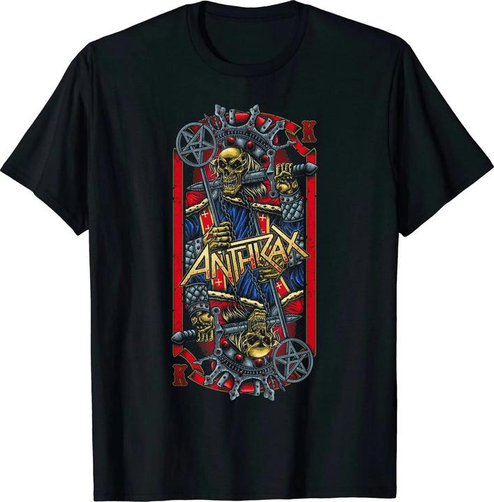 Actual product image Anthrax Unisex Adult Evil King T-Shirt (L)
