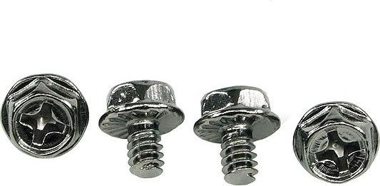 Image du produit Phobya Vis UNC 6-32 x 5 croix (4xpcs) black nickel