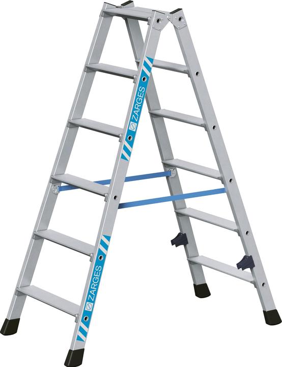 Produktbild Zarges Nova B - Stufen-Stehleiter 2 x 6 Stufen (Gerüst, 137 cm)