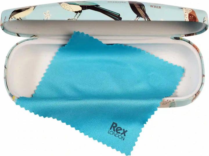 Rex London Glasses case and Cleaning Cloth Garden Birds