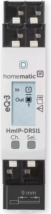 Image du produit Homematic IP Actionneur d'interrupteur pour montage sur profilé chapeau - 1 fois (Actionneur de commutation)