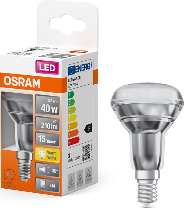 Immagine prodotto Osram Star R50 (E14, 2.60 W, 210 lm, 1 x, F)