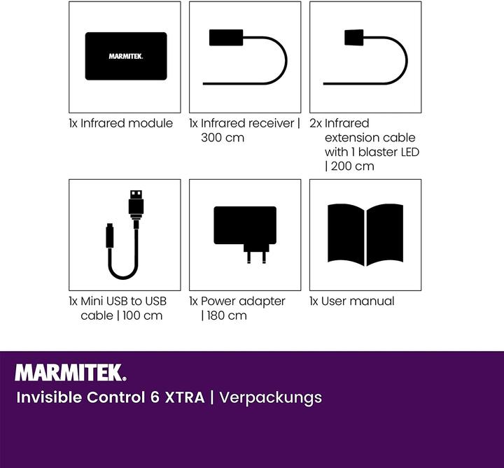 Produktbild Marmitek Invisible Control 6 Xtra (Fernbedienung)