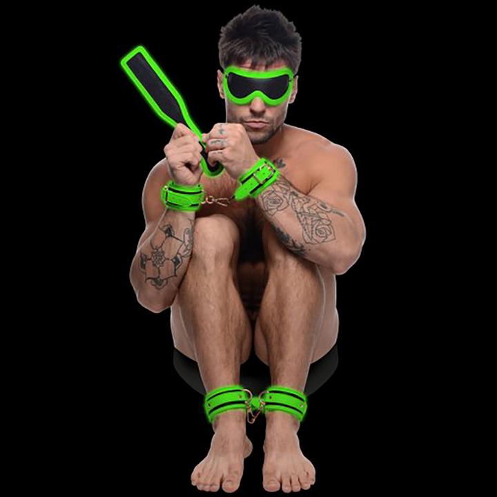 Produktbild Master Series Kink in the Dark - Glowing Bondage Set
