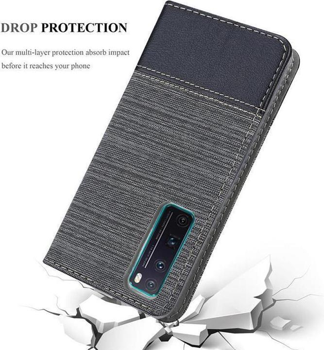 Produktbild Cadorabo Book Jeans Optik Cover (Huawei Nova 7 5G)