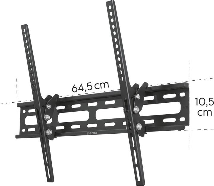 Immagine prodotto Hama Supporto a parete per TV, inclinabile, 191 cm (75") fino a 40 kg (Muro, 75", 40 kg)